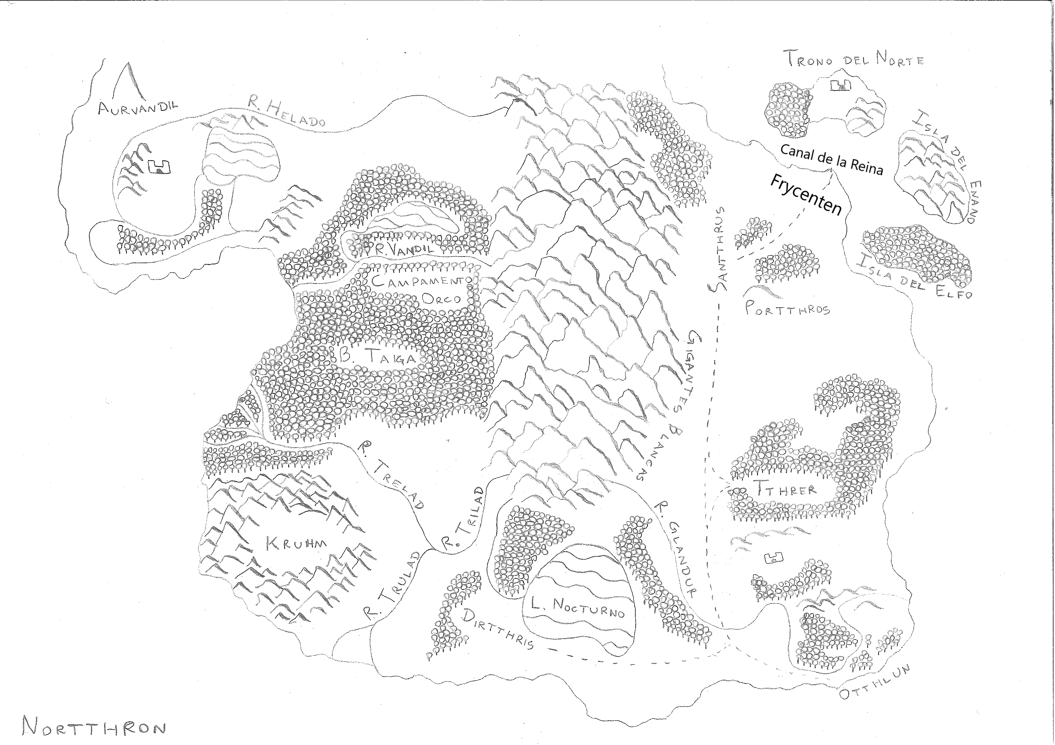 Mapa de Nortthron